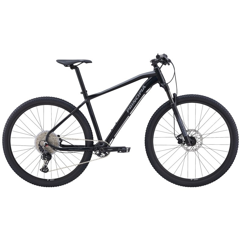 Principia Evoke A8.9 17 tommer 12 gear Shimano Deore hydrauliske skivebremser blank sort 2027