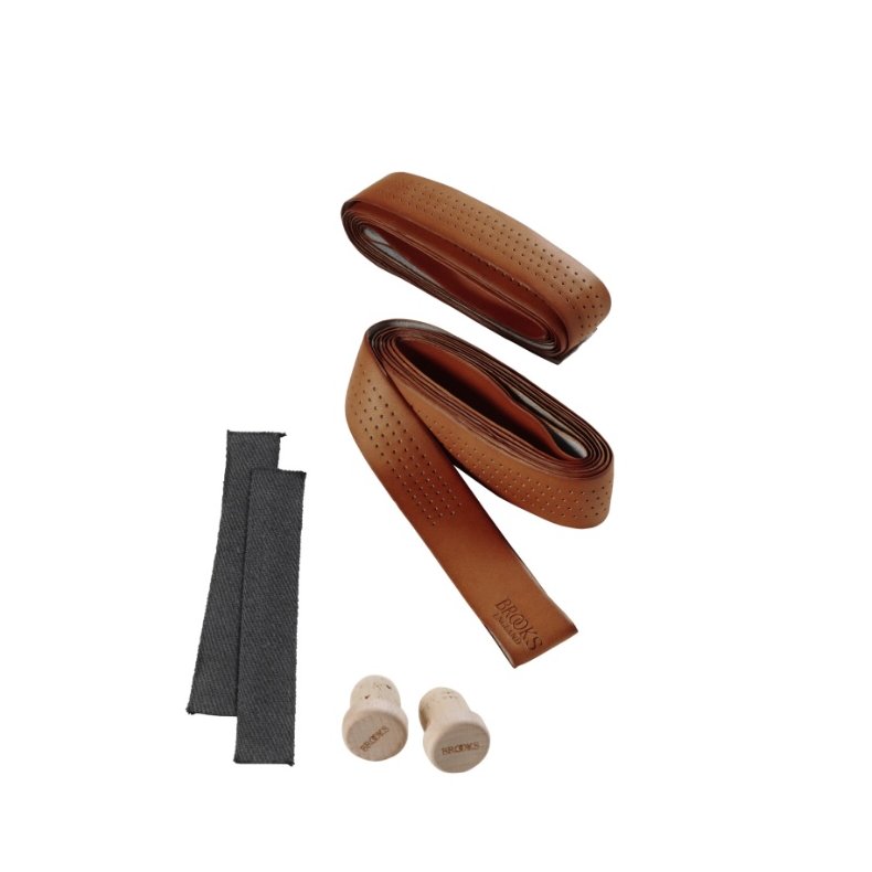 Styrb�nd Brooks brun l�der