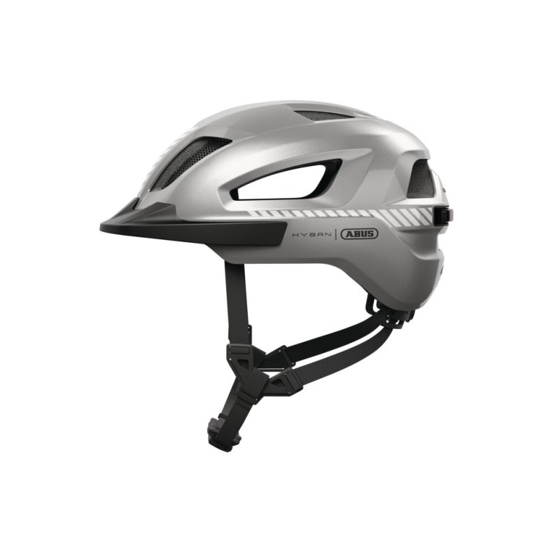 ABUS Hyban 3.0 - signal silver - str. M (54-58 cm)