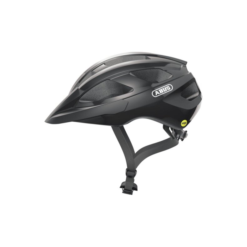 ABUS Macator MIPS - shiny black - str. M (52-58 cm)