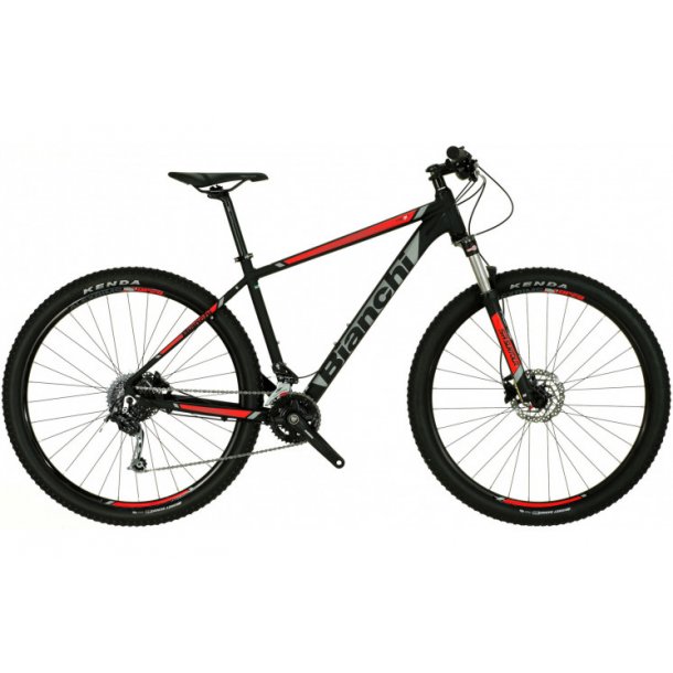 Bianchi Magma 9.0 Deore 1x11sp Hydraulisk disk Black/Red - Bianchi MTB 2017  -2018 - Cykelbutikken.eu
