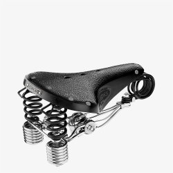 Brooks B135 sadel med dobbelt fjedre 205/289mm sort