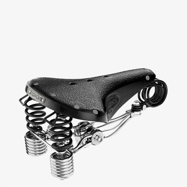 Brooks B135 sadel med dobbelt fjedre 205/289mm sort