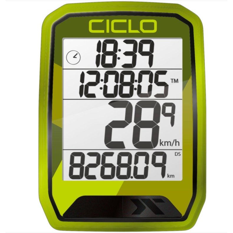 CICLOSPORT Cykelcomputer tr�dl�s 205 Gr�n