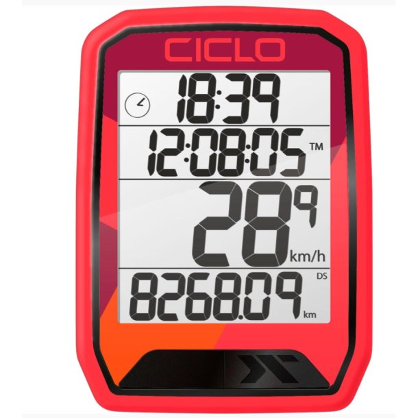 CICLOSPORT Cykelcomputer trdls 205 Rd