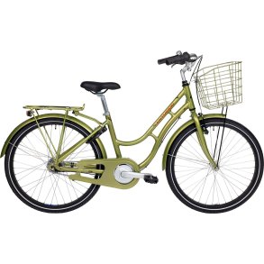 Centurion Basic Urban+ Pige 24in 7g blank lysegr�n/r�dbrun inkl. kurv