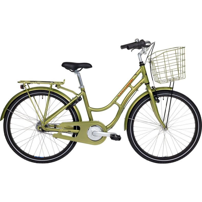 Centurion Basic Urban+ Pige 24in 7g blank lysegr�n/r�dbrun inkl. kurv