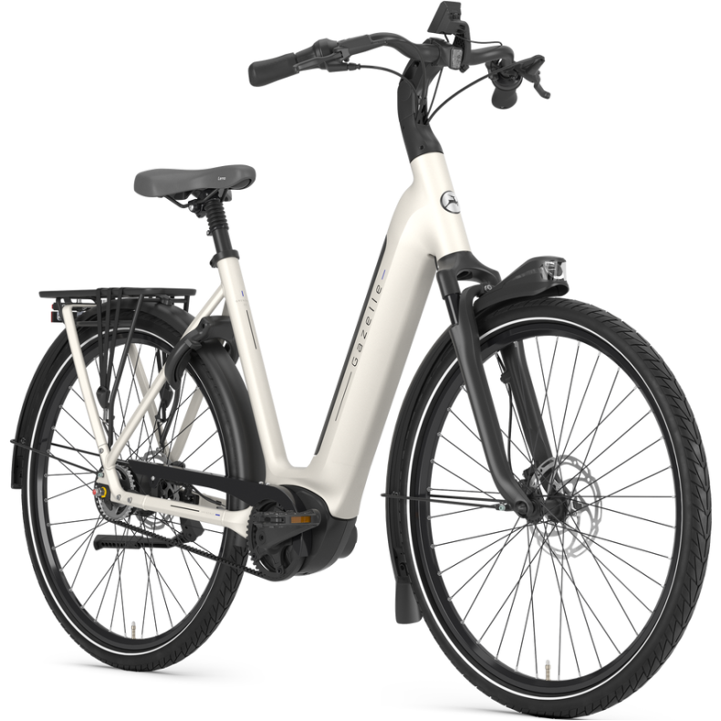 Gazelle Grenoble C5 Bosch Elcykel � Lav indstigning | Ivory White