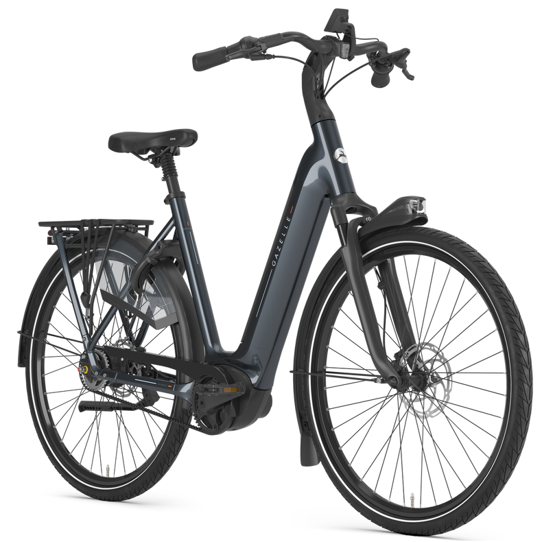 Gazelle Grenoble C5 Bosch Elcykel � Lav indstigning Anthracite gr�