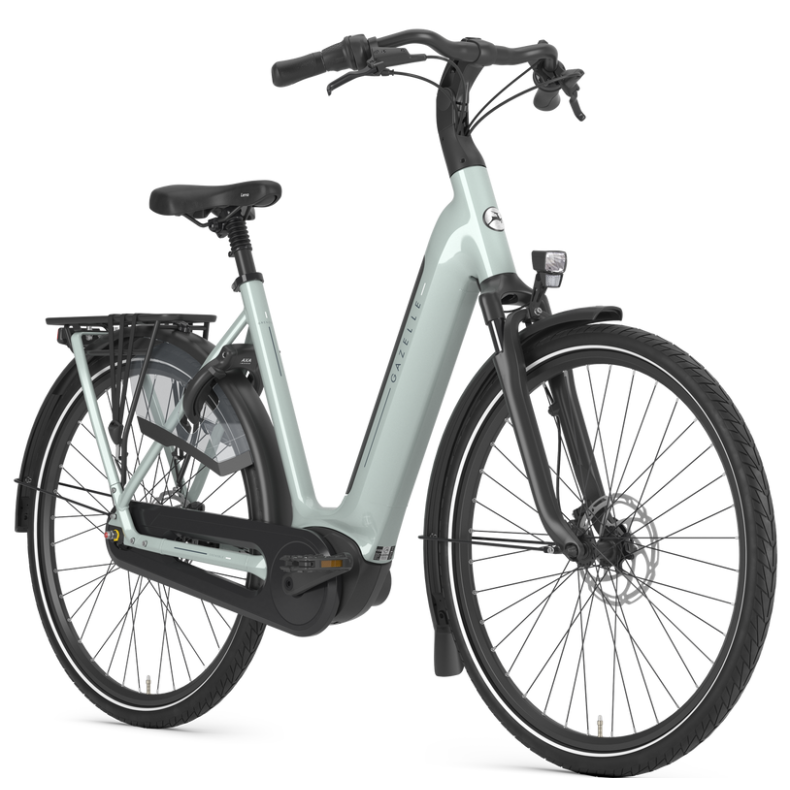 Gazelle Grenoble C8 � Elegant og praktisk elcykel til hverdagen light olive