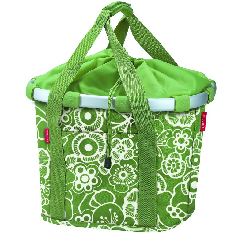 Reisenthel Bikebasket Fleur Green - KLICKfix kurvetaske 15 L