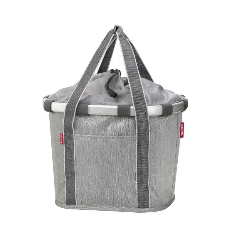 Reisenthel Bikebasket Herringbone Grey - KLICKfix kurvetaske 15 L