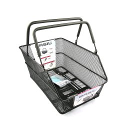 Kurv BASIL CENTO MIK Sort Bag 45x31x21cm Inkl.MIK adapter p� kurv
