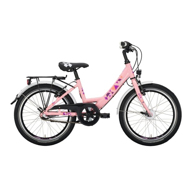 Pige 20 tommer 3 gear fodbremse - Børne Junior cykler - Cykelbutikken.eu