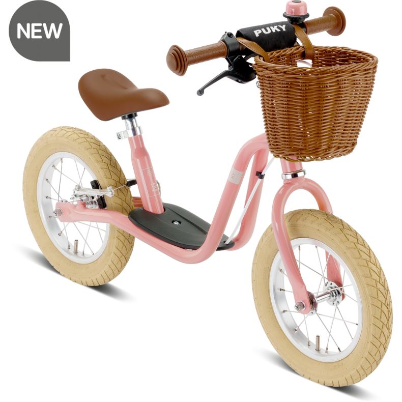 Puky LR BR Classic L�becykel med kurv 3 + 95 - 130 cm h�jde Pink
