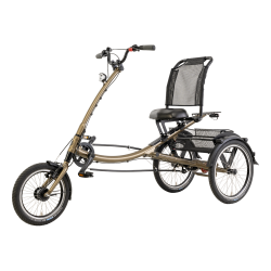 Pfautec Scootertrike trehjulet cykel - mat bronzeguld