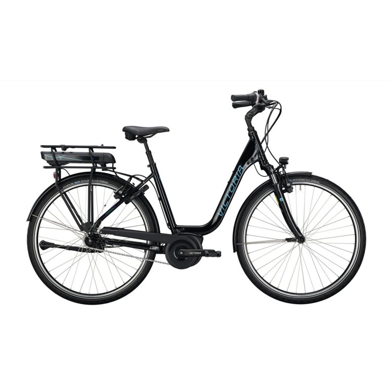 Victoria Elcykel bosch 400  elle 500 Wh 7 Gear Stort display  fodbremse  sort bl�