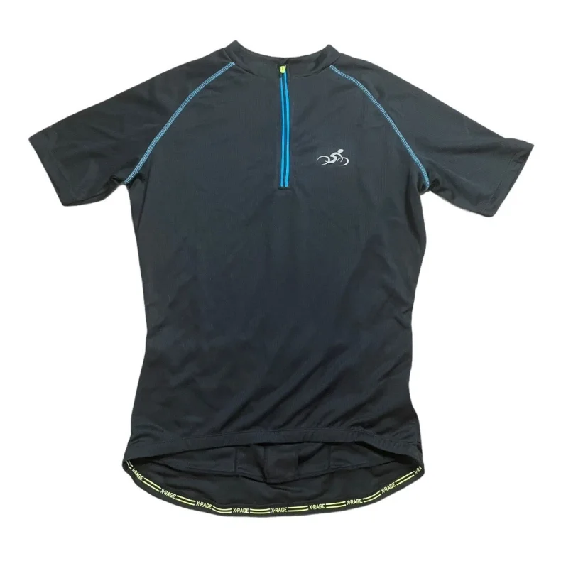 X-RAGE herre cykeltr�je med korte �rmer, halv lynl�s, tre lommer