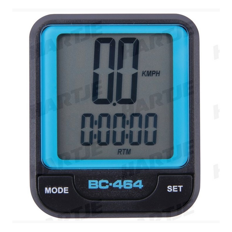 Cykelcomputer med kabel 8 Funktioner Bl�