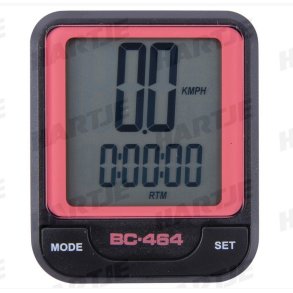 Cykelcomputer med kabel 8 Funktioner rd