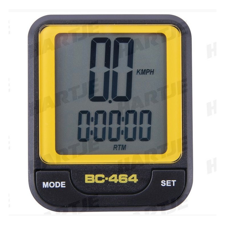 Cykelcomputer med kabel 8 Funktioner Orange