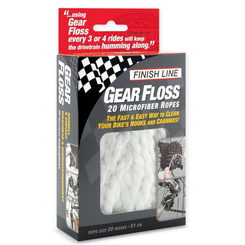 Finish Line Gear Floss rensesnore, 20 stk.