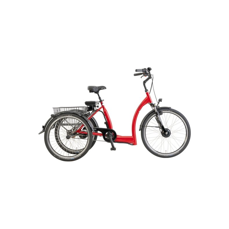 Pfautec Vida FM el-trehjulet cykel - mat rubinr�d