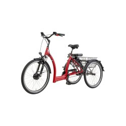 Pfautec Vida FM el-trehjulet cykel - mat rubinr�d