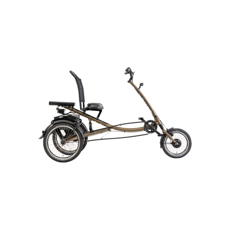 Pfautec Scootertrike FM el-trehjulet cykel - mat bronzeguld