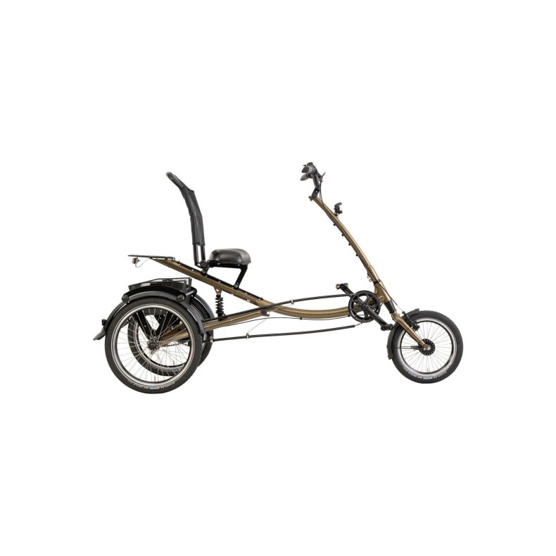 Pfautec Scootertrike trehjulet cykel - mat bronzeguld