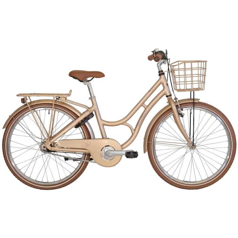 Winther G-Style Pige 24 tommer 7 gear fodbremse blank lys guld - 2027