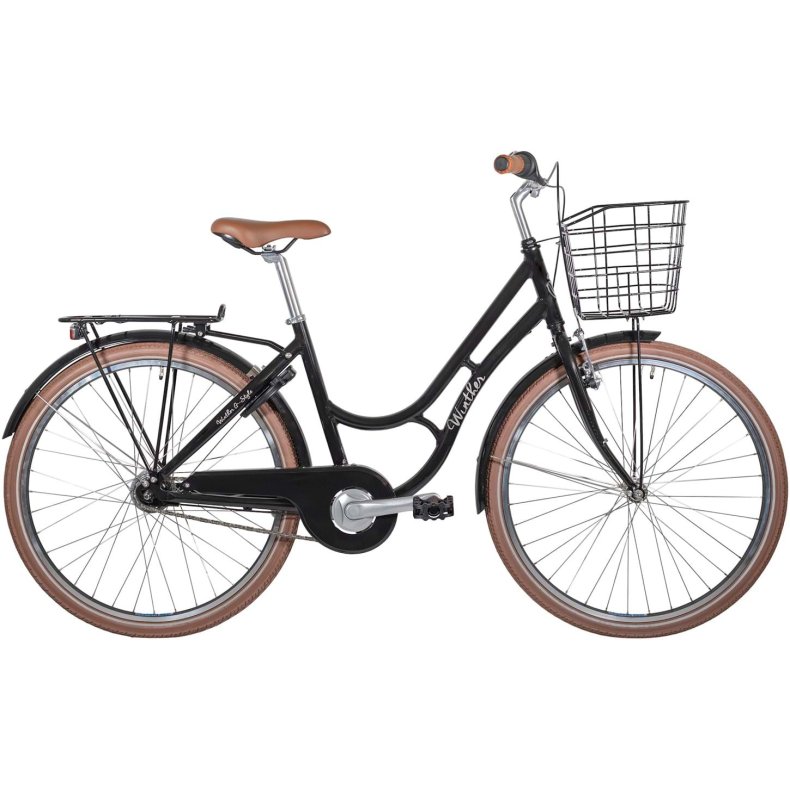 Winther G-Style Pige 26 tommer 7 gear fodbremse blank sort - 2027