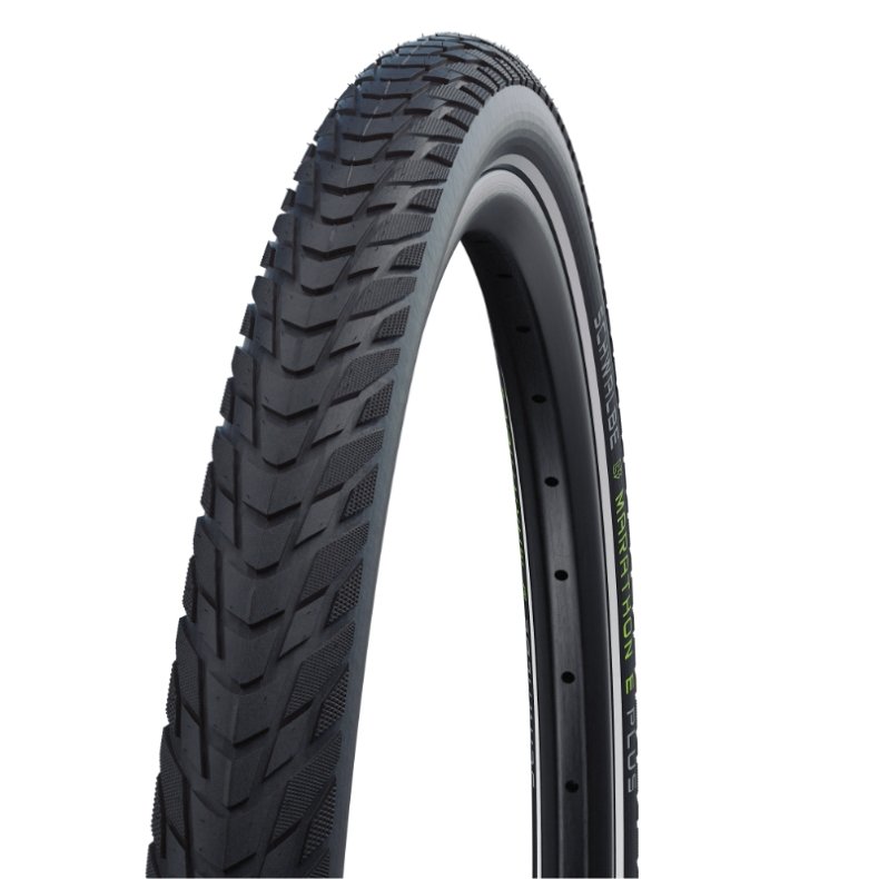Schwalbe Marathon E-Plus cykeld�k � sort med refleks