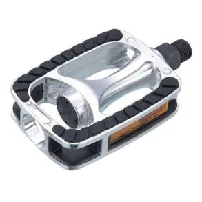 Bike Attitude City pedal aluminium med gummi s�lv/sort